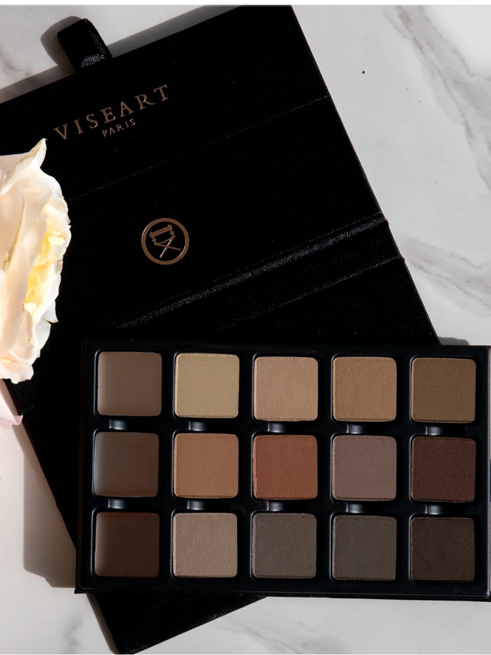 Viseart VISEPRO™ 15-PAN STRUCTURE BROW, SHADOW, HAIRLINE & CONTOUR PALETTE